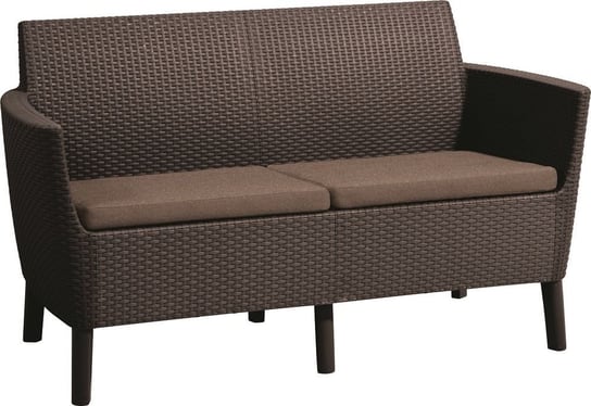 SALEMO Podwójna sofa - brązowa Allibert