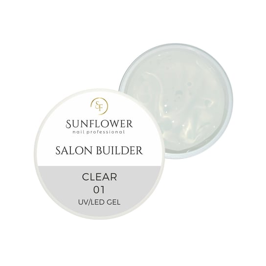 Salon Builder Clear 50g  Żel UV Budujący  Salonowy SUNFLOWER