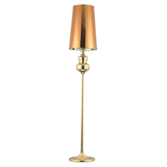 Salonowa lampa podłogowa QUEEN ML-8046-F złota oprawa abażurowa Step Into Design