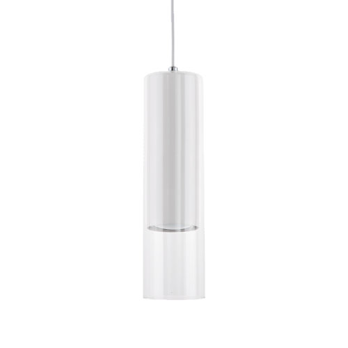 Salonowa lampa wisząca Manacor biały szklany zwis nad stolik Light Prestige