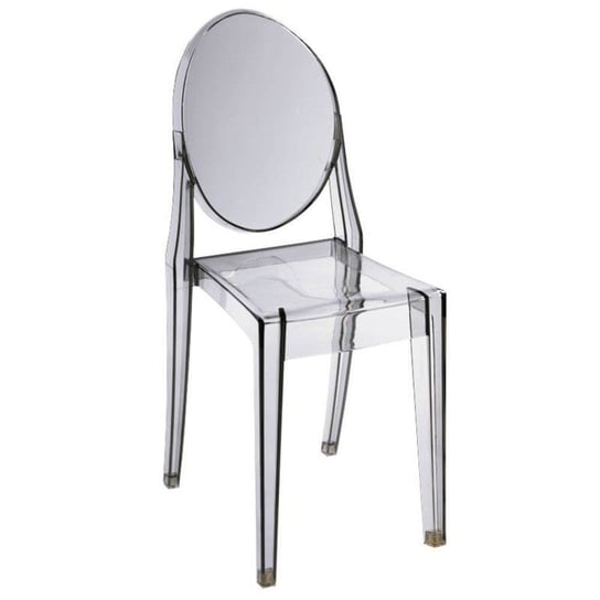 Salonowe krzesło Bing do pokoju nowoczesne transparentne Step Into Design