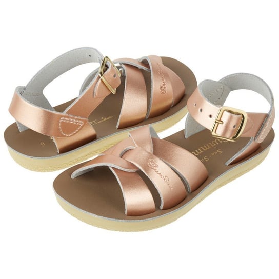 Salt-Water Sandals - Sandały z wodoodpornej skóry dla dzieci Swimmer Kids - rose gold Inna marka