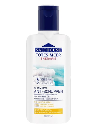 Salthouse, Totes Meer Therapie, szampon przeciwłupieżowy do pielęgnacji każdego rodzaju włosów, 250 ml Salthouse