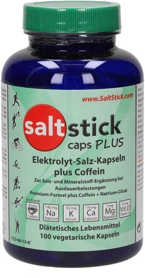 SaltStick, Suplement, Plus z kofeiną,  Suplement diety, 100 kaps. SaltStick