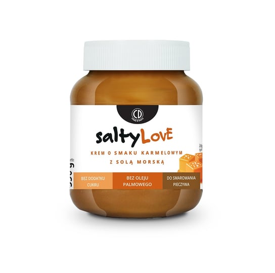 saltyLove - krem o smaku karmelowym z solą morską 350g (bez dodatku cukru, bez oleju palmowego) CD Królowa Pszczół