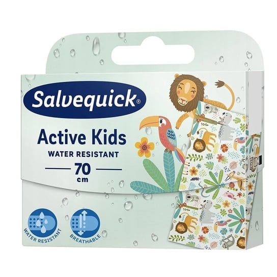 Salvequick, Kids Water Resistant, Plastry opatrunkowe Salvequick