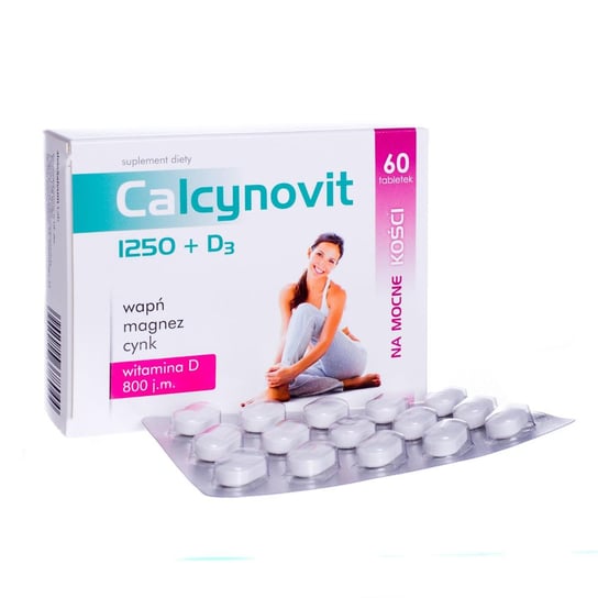 Salvum, Calcynovit 1250 + D3, Suplement diety, 60 tab. Salvum Lab