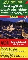Salzburg Stadt 1 : 10000 Touristenplan Freytag + Berndt