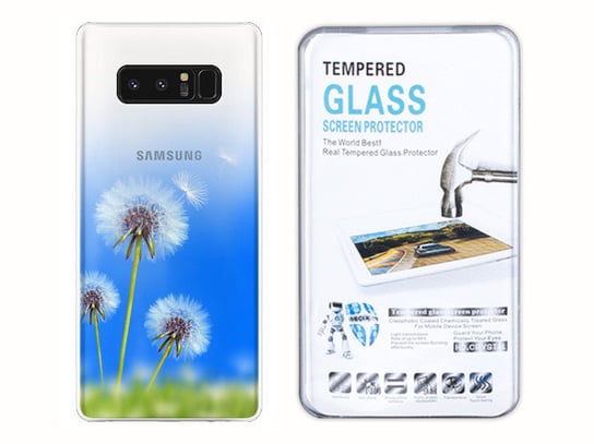 Sam Galaxy Note 8 N950 Etui Gradient Nadruk +Szkło Kreatui