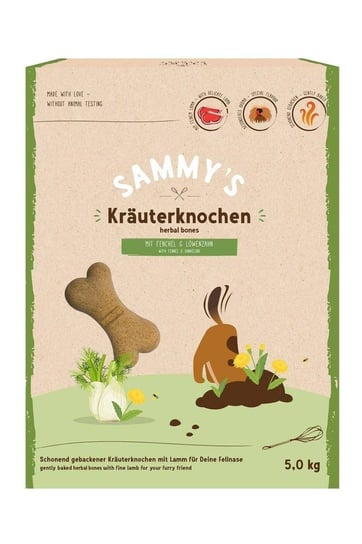 Sammy`S Ciastka Herbal Bones z jagnięciną i ziołami 5kg Sammy`s