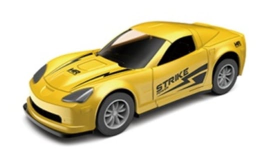 Samochód auto metalowe resorak wyścigowy żółty 7cm ikonka