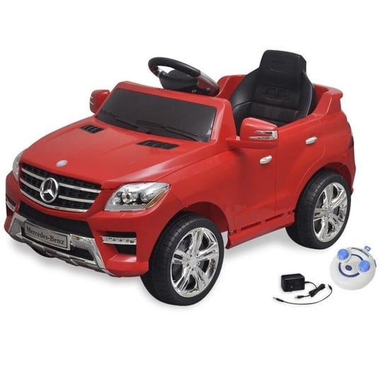 Samochód elektryczny dla dzieci Czerwony Mercedes Benz ML350 + pilot vidaXL