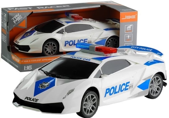 Samochód Policyjny 1:16 Dźwięki Światełka Friction Lean Toys