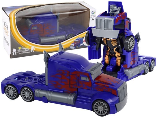 Samochód-Robot Optimus Prime Niebieski Tir Lean Toys
