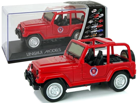 Samochód Terenowy Auto Straż Pożarna Czerwony Lean Toys