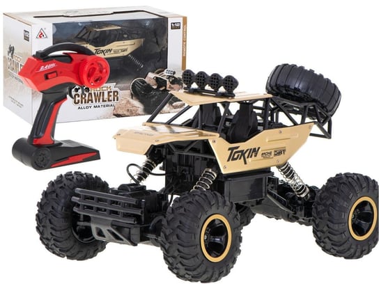 SAMOCHÓD TERENOWY ZDALNIE STEROWANY NA PILOTA RC ROCK CRAWLER 1:12 4WD METAL ZŁOTY ikonka