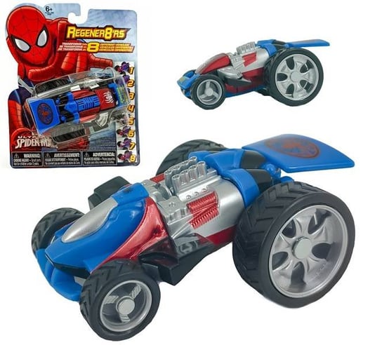 Samochód Transformujący Avengers Spiderman Niebieski Marvel