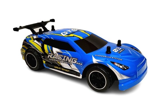 Samochód Wyścigowy Rc Z Funkcją Dymu 1:16 Blue ZDTRADING