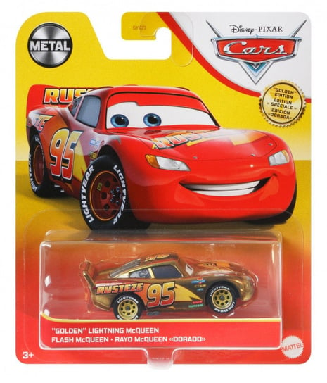 Samochodzik Cars Auta - Złoty Zygzak McQueen Mattel