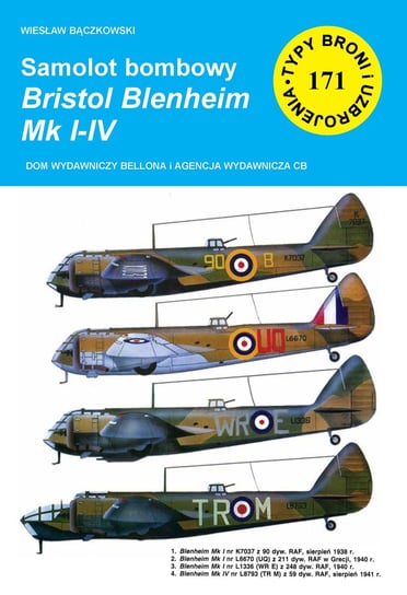 Samolot bombowy Bristol Blenheim Mk I-IV Bączkowski Wiesław