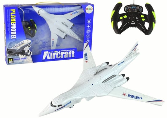 Samolot Pasażerski Zdalnie Sterowany Rc Biały Lean Toys