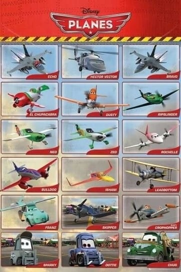 Samoloty Planes Grid - plakat 61x91,5 cm Disney
