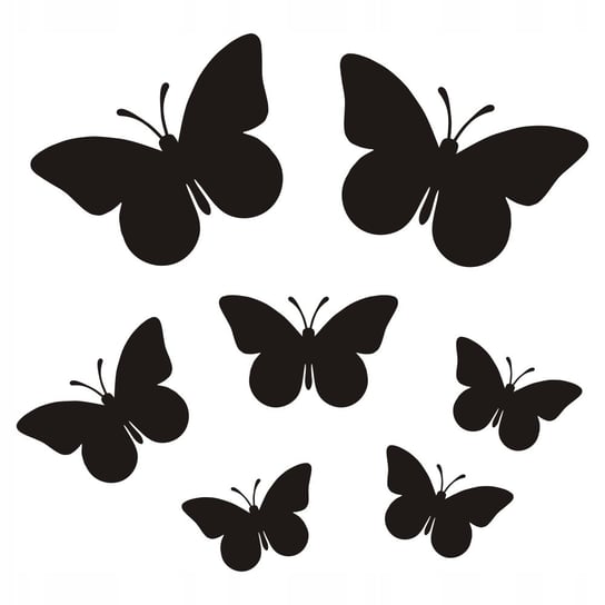 Samoprzylepne motyle arkusz 25szt wybór koloru mat, arkusz 30x15 cm Naklejkolandia