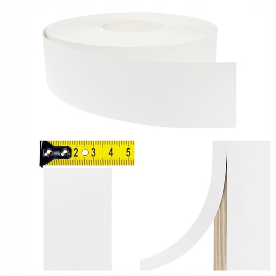 Samoprzylepne Obrzeże Meblowe Białe Na Meble Regał Biurko Stół 40mm x 10m DecoMeister