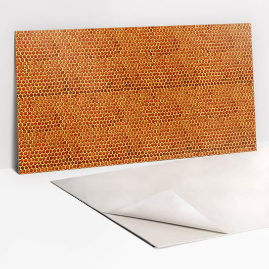 Samoprzylepny Dekor Ścienny 100x50 cm - Plaster miodu Tulup