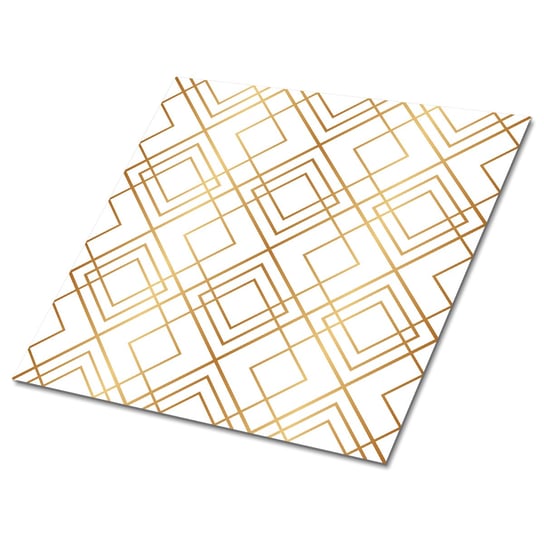 Samoprzylepny panel winylowy 30x30 cm Złote linie, Dywanomat Dywanomat