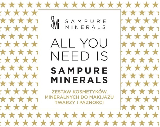 Sampure Minerals All You Need Is, Zestaw kosmetyków minreralnych do makijażu, 4 szt. Sampure Minerals