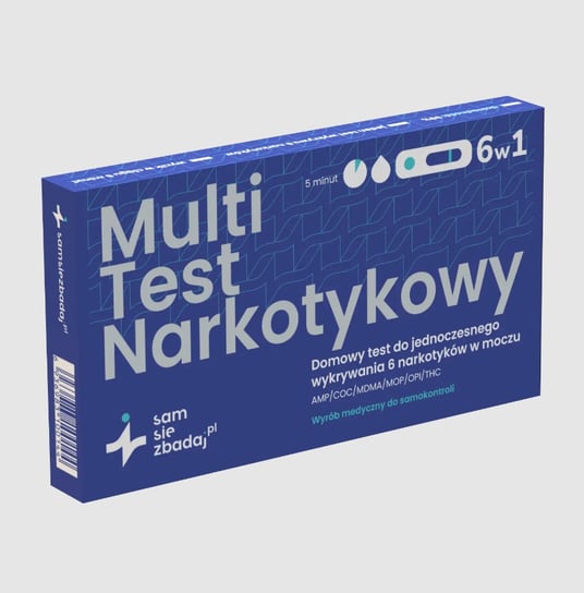 Samsiezbadaj, Multi Test Narkotykowy 6w1 Samsiezbadaj