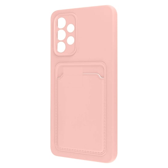 Samsung Galaxy A33 5G Etui Elastyczne silikonowe etui z miejscem na kartę Forcell różowe Forcell