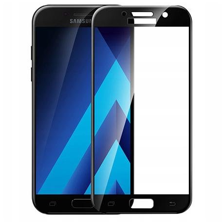 Samsung Galaxy A5 (2017r.)  hartowane szkło 5D Full Glue - Czarny. EtuiStudio