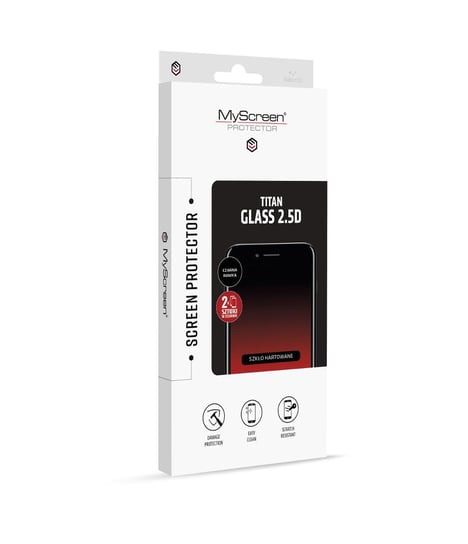 Samsung Galaxy A51 / A51 5G - szkło hartowane MyScreen Titan 2.5D czarne MyScreenProtector