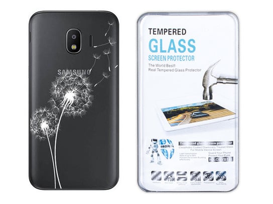 Samsung Galaxy J2 2018 J250 Etui Koronka + Szkło Kreatui