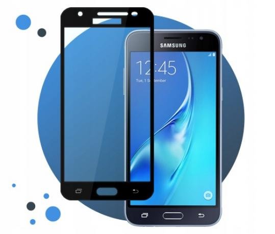 Samsung Galaxy J3 2016 hartowane szkło 5D Full Glue - Czarny. EtuiStudio