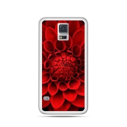 Samsung Galaxy S5 mini Czerwona dalia EtuiStudio