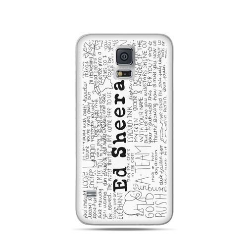 Samsung Galaxy S5 mini ED Sheeran biale pionowe EtuiStudio