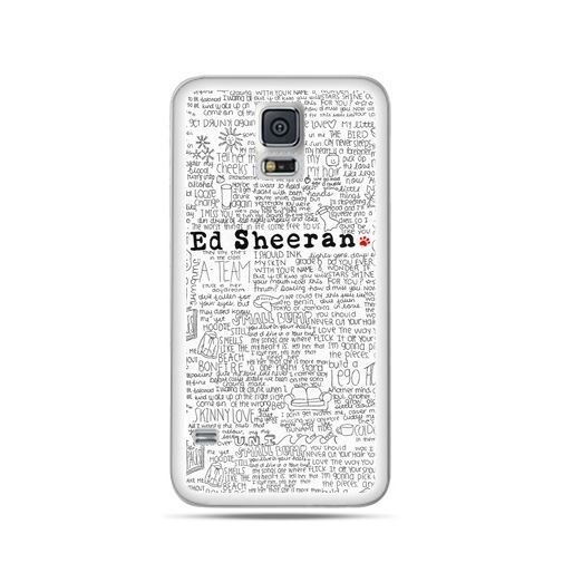 Samsung Galaxy S5 mini Ed Sheeran białe poziome EtuiStudio