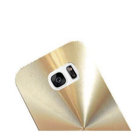 Samsung Galaxy S7 plecki aluminiowe efekt cd złote. EtuiStudio