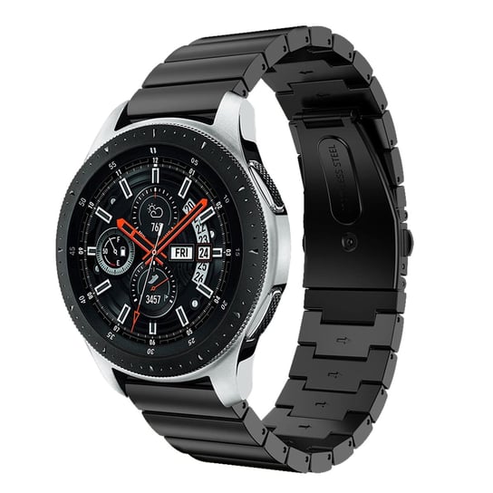Samsung Galaxy Watch 46 mm klasyczna bransoleta ze stali nierdzewnej – Czarny Avizar