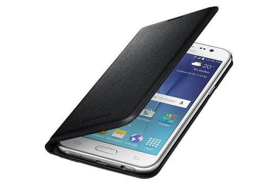 SAMSUNG Oryginalne Etui Futerał Flip Wallet do J5 2015 J500 czarny (2015) Samsung Electronics