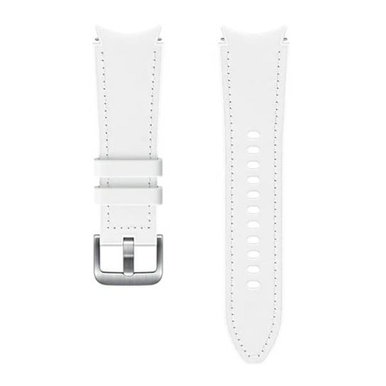 SAMSUNG Pasek Hybrid Leather Band (20mm, S/M) Galaxy Watch4 White Samsung