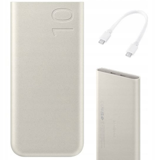 SAMSUNG Powerbank (In/Output Typ C) 10,000mAh, Super fast charge 25W Beige Samsung