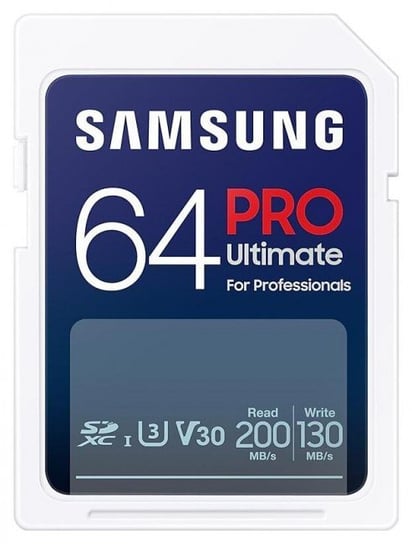 Samsung PRO Ultimate SDXC 64GB UHS-I U3 [Zapis 130MB/s Odczyt 200MB/s] Samsung