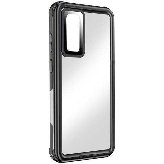 Samsung S20 FE Integral Case Wodoodporny IP68, przezroczysta czarna obwódka Avizar