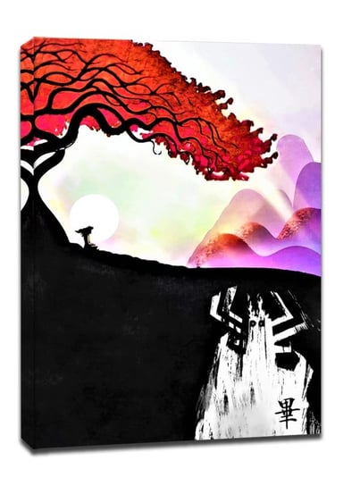 Samurai Jack Vintage Poster - obraz na płótnie 60x80 cm Galeria Plakatu