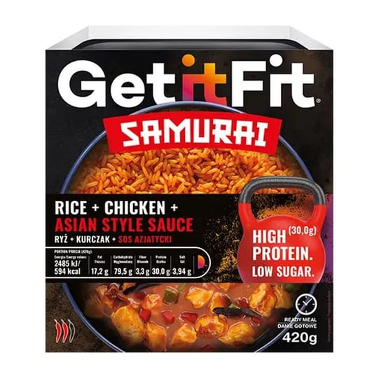 Samurai: Ryż, Kurczak, Sos Azjatycki 420 g - Joyfood JOYFOOD