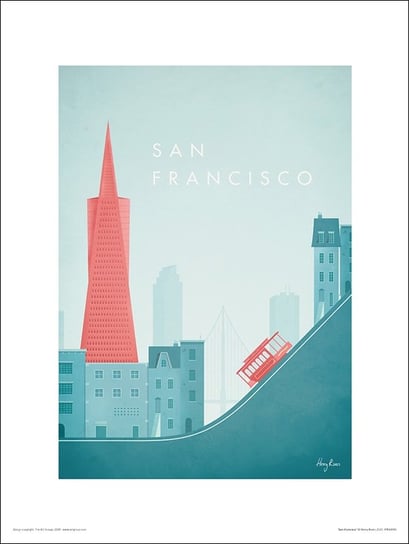 San Francisco Golden Gate I Stary Tramwaj - Plakat / Aaaloe Inna marka